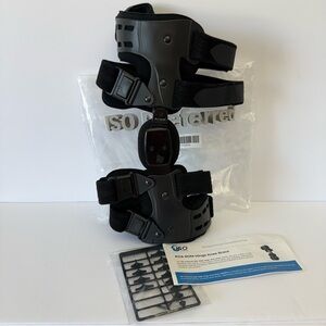 ISO Preferred KOA ROM Hinge Knee Brace Right ISO-KN207SR Uni Fit w/ Straps NEW